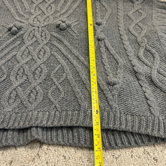 Anthropologie O/S EUC “Sleeping on Snow” wool rabbit hair blend poncho-oversized - Picture 13 of 14